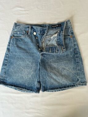 Blank NYC Light Wash High-Rise Denim Shorts